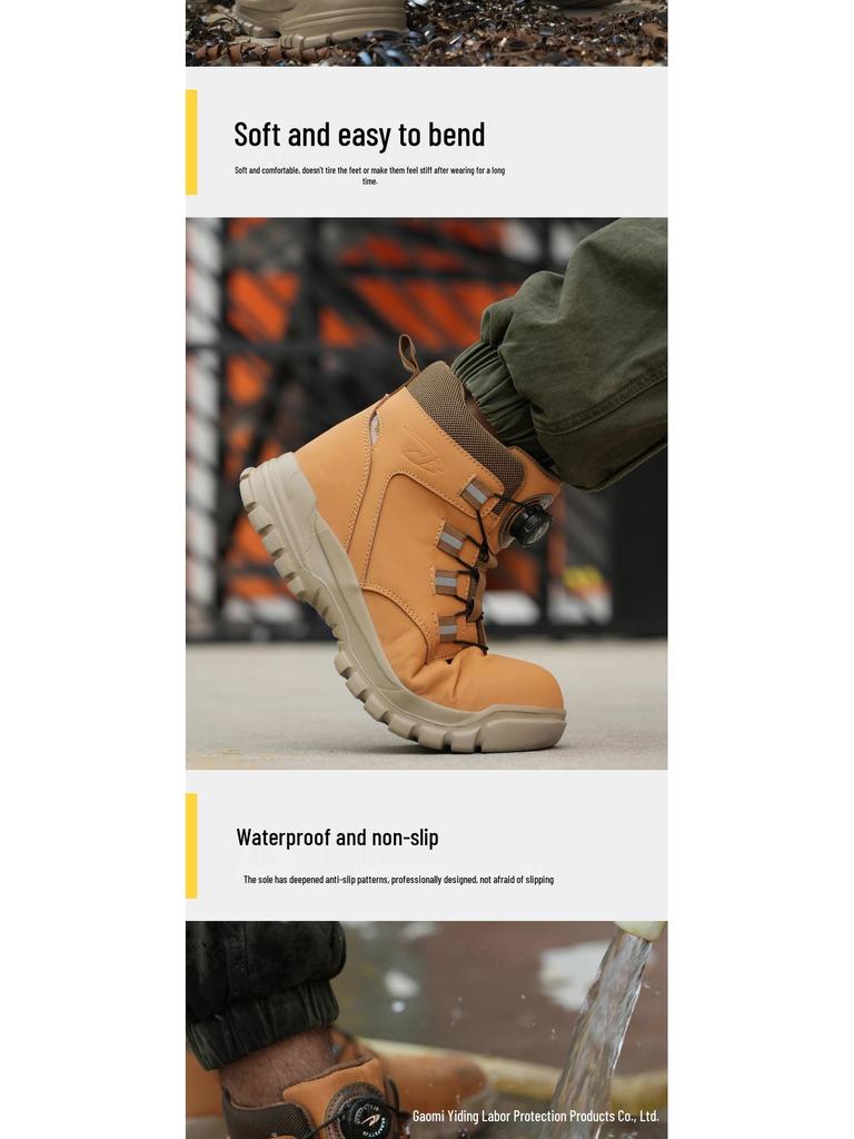 All-Season Anti-Smash & Puncture-Resistant Comfort Safety Shoes for Labor Protection