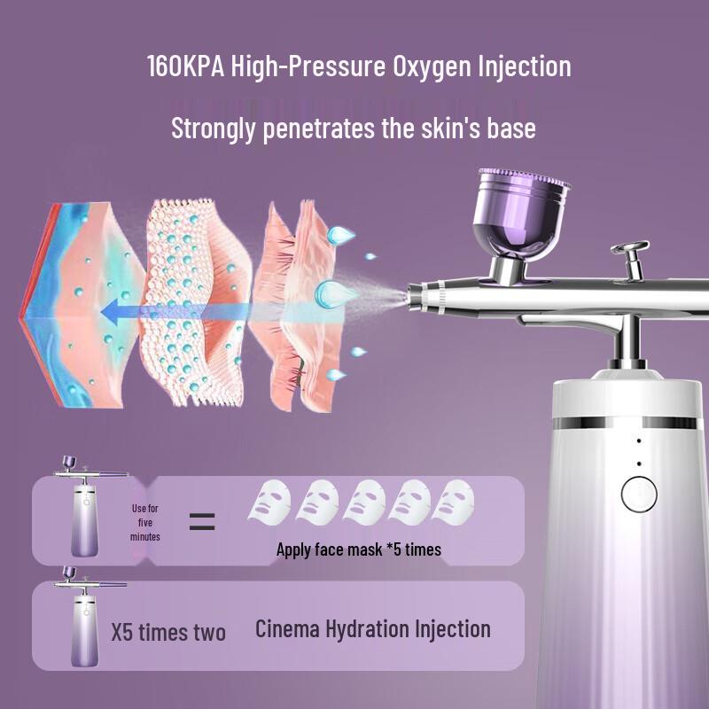 MKS Portable Oxygen Injector Facial Hydration Sprayer