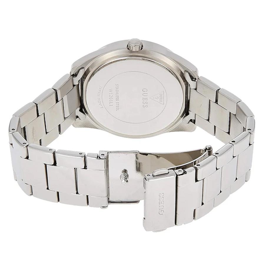 Guess G Twist Pırlantalı Gümüş Kadran Gümüş Çelik Kordonlu Mekanik Kadın Saati - W1201L1