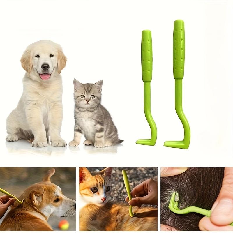 3 Stück Haustier Läuseentfernungs-Werkzeugset für Hunde, Katzen & Menschen Einfach zu bedienende Kunststoff-Läusekämme in verschiedenen Farben Größen Schmerzlose Kopf- Körperentfernung Tragbar