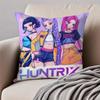 Popular Virtual American Band HHUNTRX Cushion Cover Pillowcase Antidustmite Invisible Zipper Short Plush Sofa Cushion