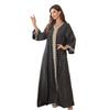 Women's Muslim Robe Gold-plated Simple Lace Slim Muslim Dress