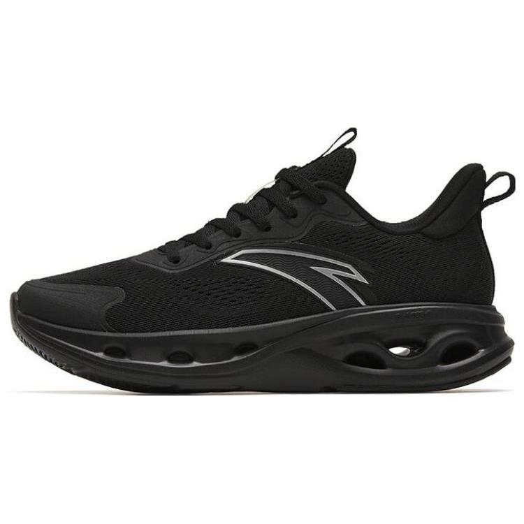 New Anta Slip Resistant, Abrasion Resistant, Lightweight Low Top Running Shoes Women's Black 122315575-2