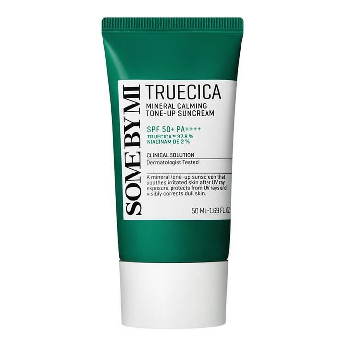 SOME BY MI Truecica Mineral Calming Tone Up Suncream SPF50+ PA++++ – Brightening & Soothing, Korean