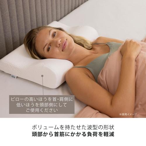 Tempur Original Pillow, White, Firm, Gently Fits Head and Neck, Supports Comfortable Sleep In Side or Back Positions, Size M, Approximately 10cm High,