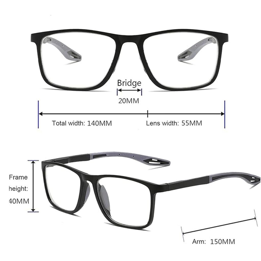 Reading Blue Light Super PC Black [REAVEE] Glasses, Blocking, Elastic, Glasses, Lightweight, Compact, Stylish, +3.50
