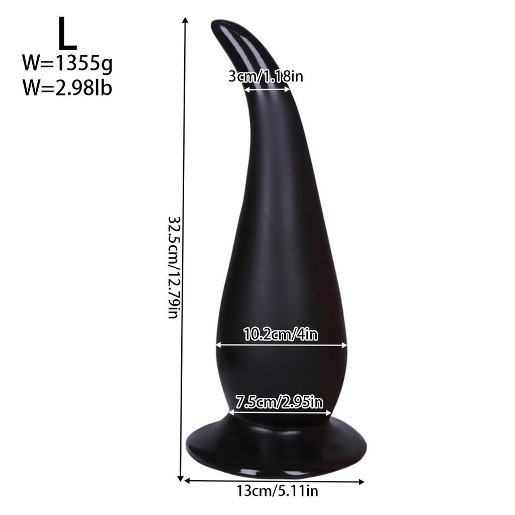 Super Thick Tail Anal Plug Three Piece Set For Male And Female Masturbation And Anal Expansion