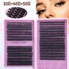 DIY Individual Eyelash Clusters Kit Large Capacity Easy to Apply Reusable Lash Extensions for Makeup Novice Use