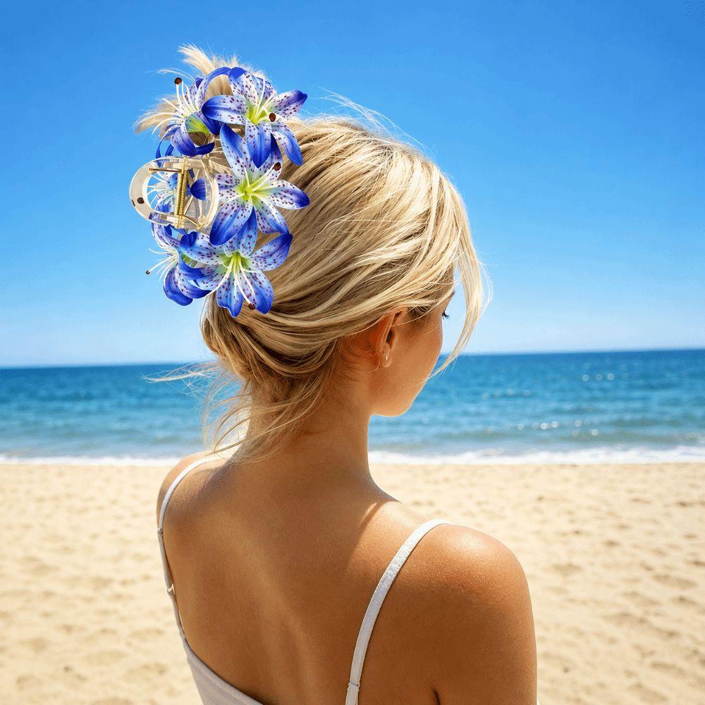 Versatile Floral Hair Clips Fresh Sweet Side Clip New Simulated Flower Hair Clip  Beach Outfits