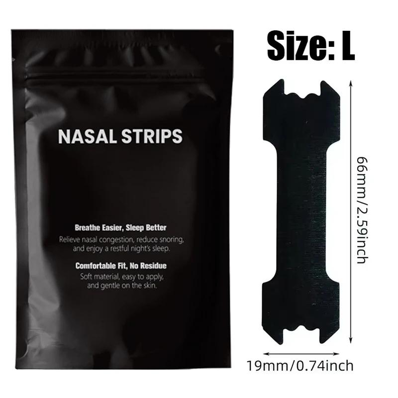 90/60/30PCS Black Nose Strips Extra Strength Nasal Strips Better Sleeping Non-Invasive Anti Snoring Strips for Adult and Child