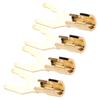 4PCS 45 Degree Fork Spade Speaker Connector Pure Copper Fork Speaker Wire Connector  For Amplifiers