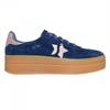 Womens/Ladies Suede Platform Trainers