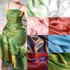 100x150cm Two-tone Mercerized Satin Fabric For Sewing Silky Skirt Dress Shirt Handmade DIY Patchwork Background Decoration Cloth