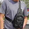 Men's Waterproof Camouflage Canvas Crossbody Chest Bag - Wear-Resistant, Trendy, Casual Oxford Cloth Shoulder Bag