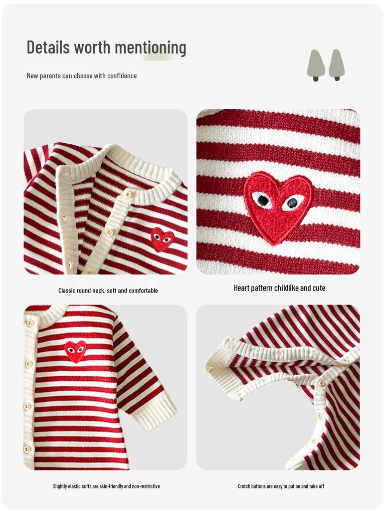 Spring & Autumn Family Sweater Set: Fashionable Knit Outfits for Baby, Mother-Son, or Mother-Daughter