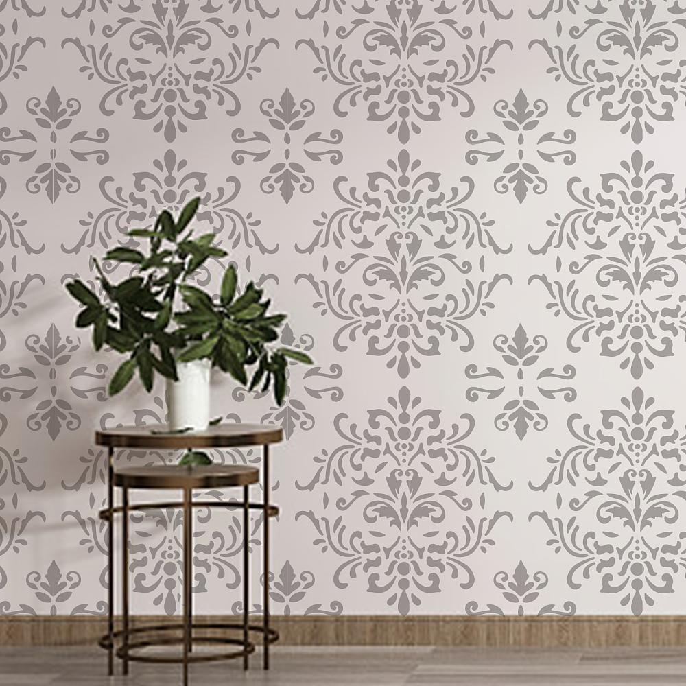PET Hollow Out Drawing Painting Stencils, for DIY Scrapbook, Photo Album, Floral Pattern, 300x300mm