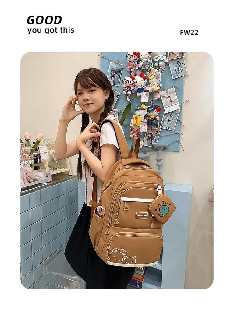 High-Value Large Capacity Girls' Backpack for High School & Travel