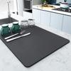 Absorbent Non-Slip Drying Mat for Kitchen Countertop, Dining Table, Sink Bowl - Washable Insulation Mat for Bar Coaster