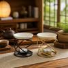 Ceramic Bowl Aromatherapy Candle Holder Minimalist Incense Burner Tea Light Wax Melt Burner  SPA