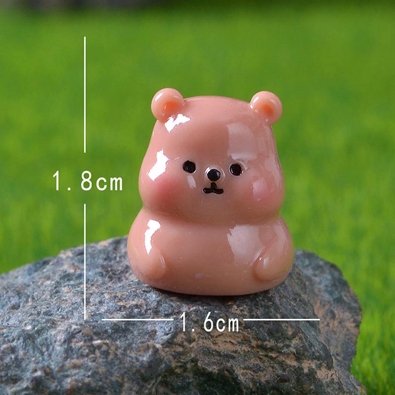 Mini Luminous Swimming Ring Miniature Funny Animals Micro Landscape Ornaments For Fish Tank Car Decorations Home Desk Decor