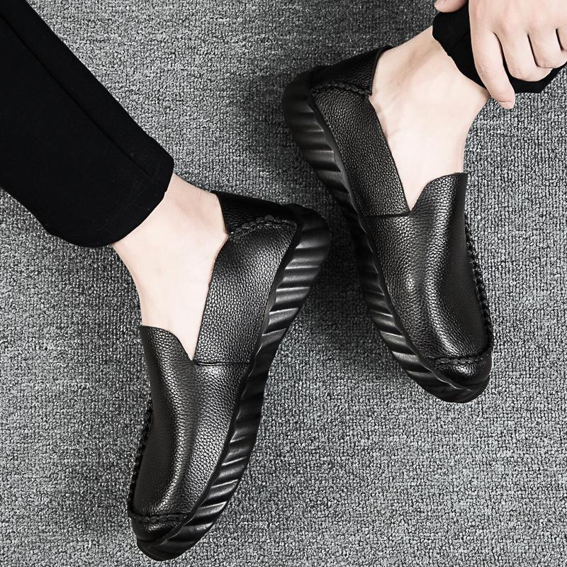Genuine Leather Men's Loafers Luxurious and Comfortable Minimalist Style Daily Office Driving Leisure Business Men's Shoes