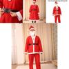 Christmas Costume For Men 5-piece Santa Claus Outfit Set