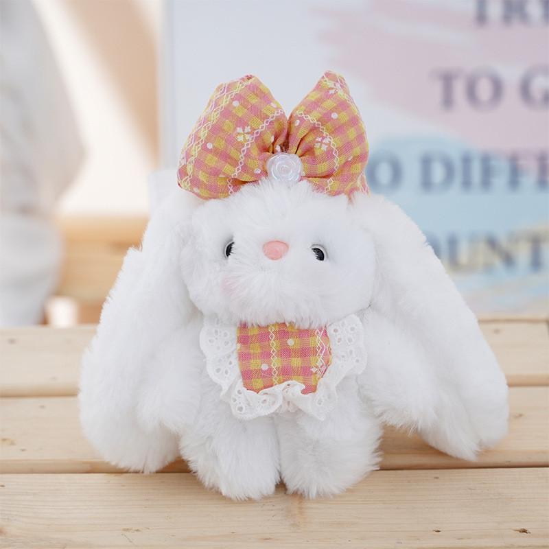 Plush Bunny Keychain With Cartoon Design For Women And Men Gift