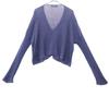 Mila Owen Long Sleeve Ribbed Camisole Cardigan Blue Ensemble Women Used