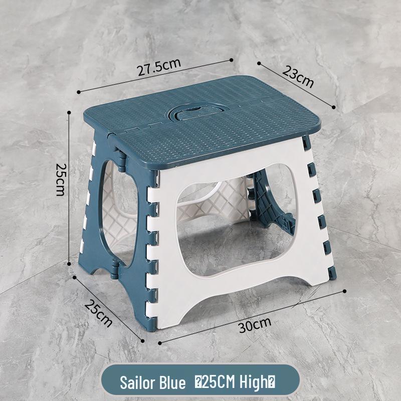 Foldable Thickened Multi-Use Stool: Fishing, Outdoor, Dining, Plastic/High/Low