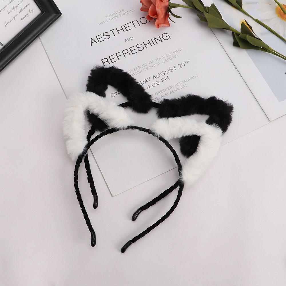 Hair Hoop Birthday Party Cat Ears Women Accessories Make Up Korea Style Headband Plush Hair Band