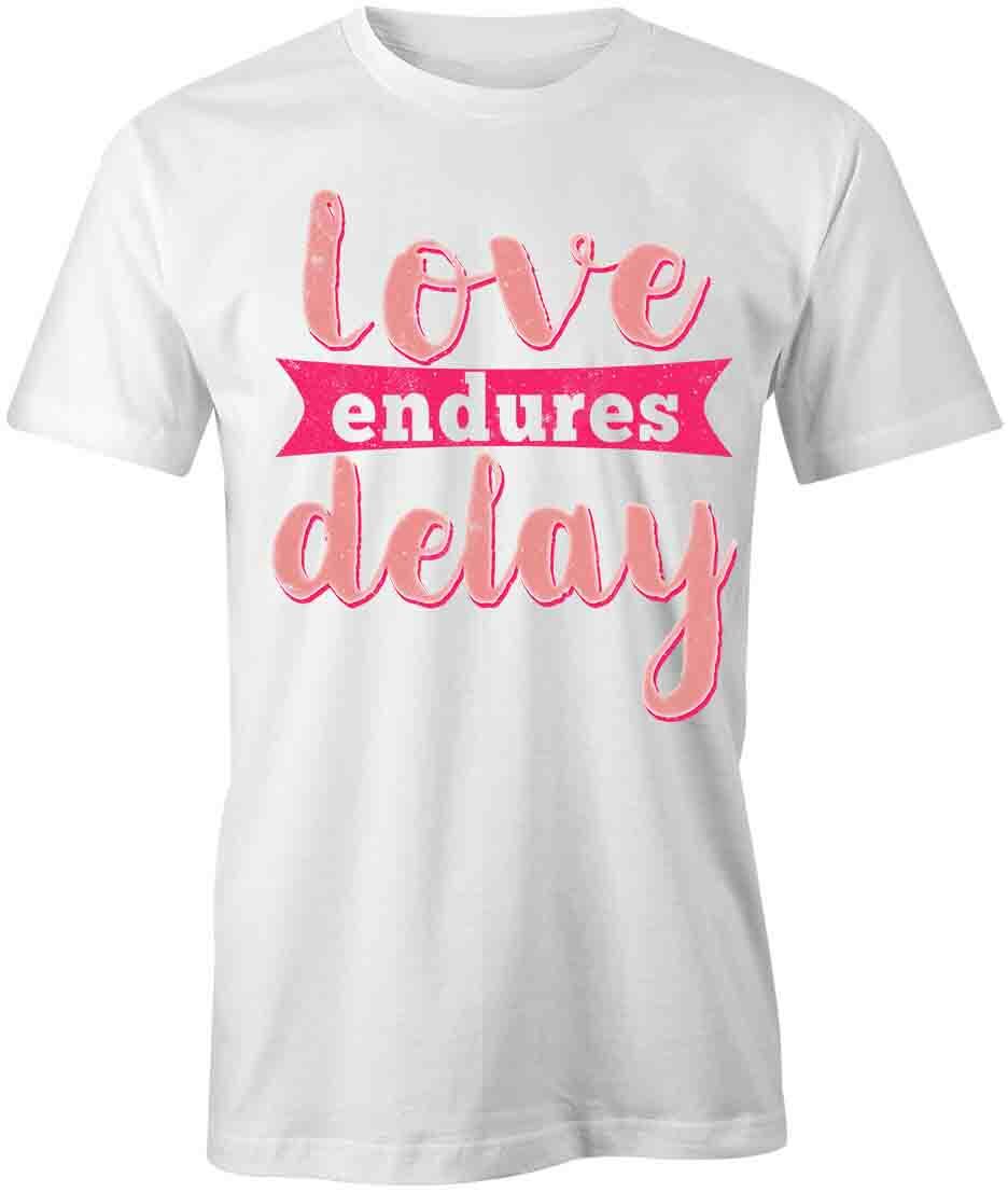 LOVE ENDURES DELAY TShirt Tee Short-Sleeved Cotton CLOTHING LOVE HEART S1WSA743 XXL
