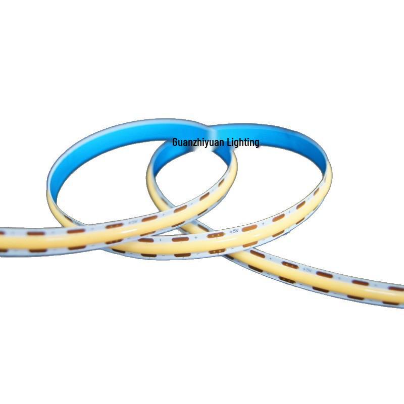 5V USB COB LED Strip Light: High CRI, Low Voltage, Self-Adhesive, Dimmable for Wardrobe and Shelf Lighting.