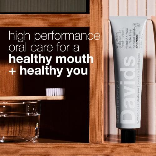 Davids Whitening Toothpaste (Charcoal) Mint 149g