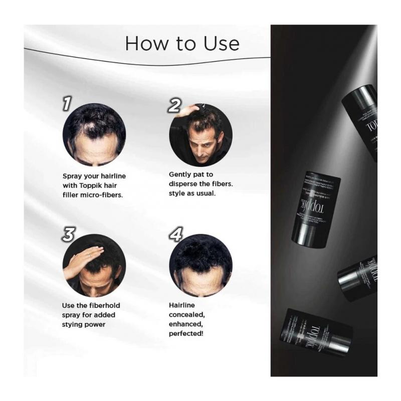 (dark Brown) 5 Pack Toppik Hair Building Fibers Dark Brown 27.5 G / 0.97 Oz Hair Care