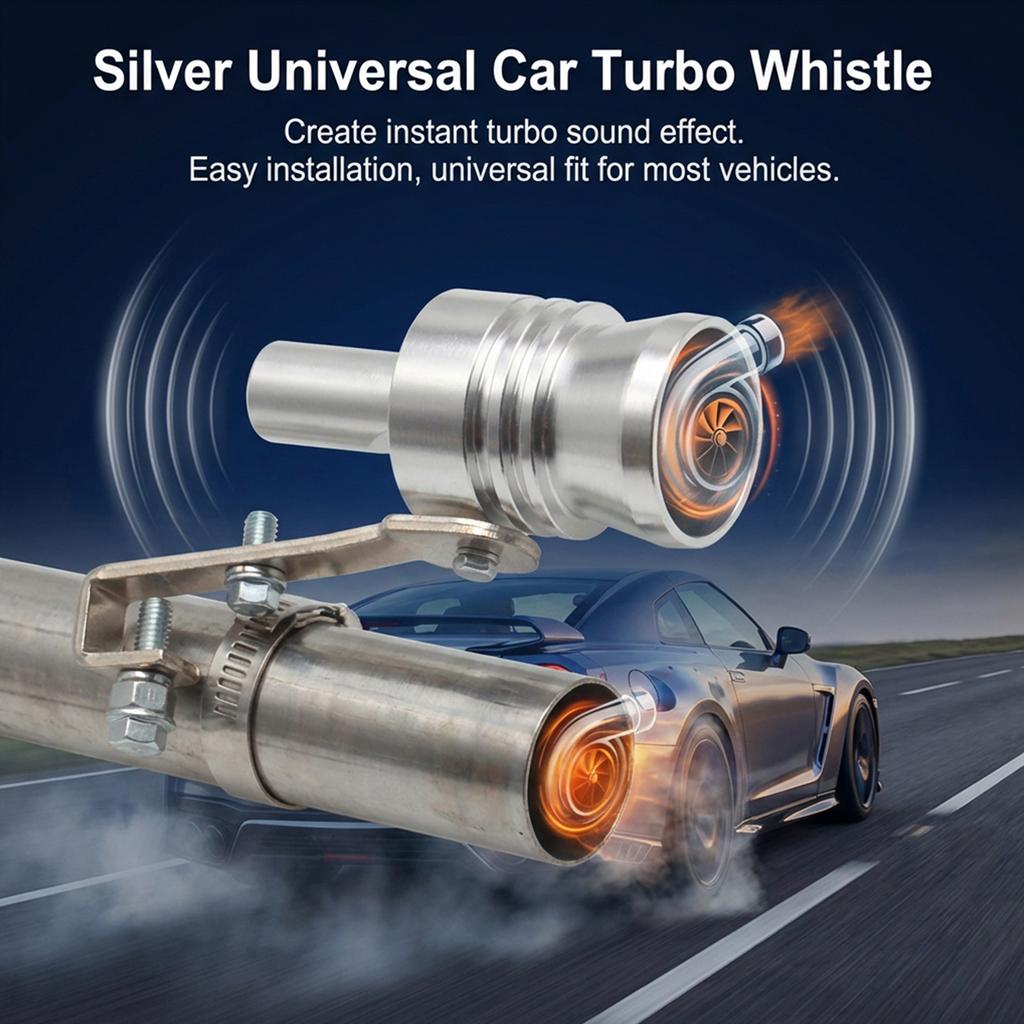 Whistle Exhaust Sound Simulator Suitable Car Modification Accessory Universal Fit for Various Car Models