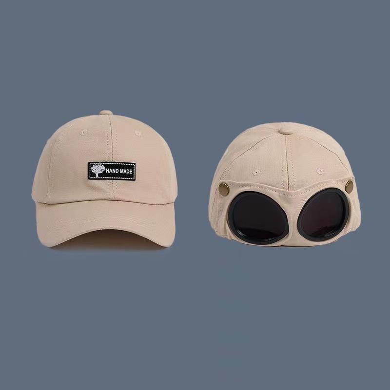 New Fashion Aviator Hat Summer Personality Glasses Baseball Cap Female Unisex Sunglasses Male Cap Baseballcap Boys Cap