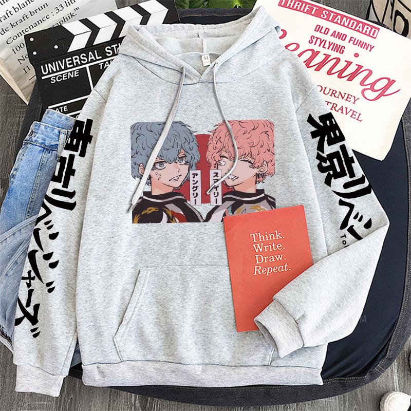 Anime Tokyo Revengers Nahoya Kawata Souya Kawata Kawaii Printed Hoodies Casual Men Women Winter Long Sleeve Sweatshirts