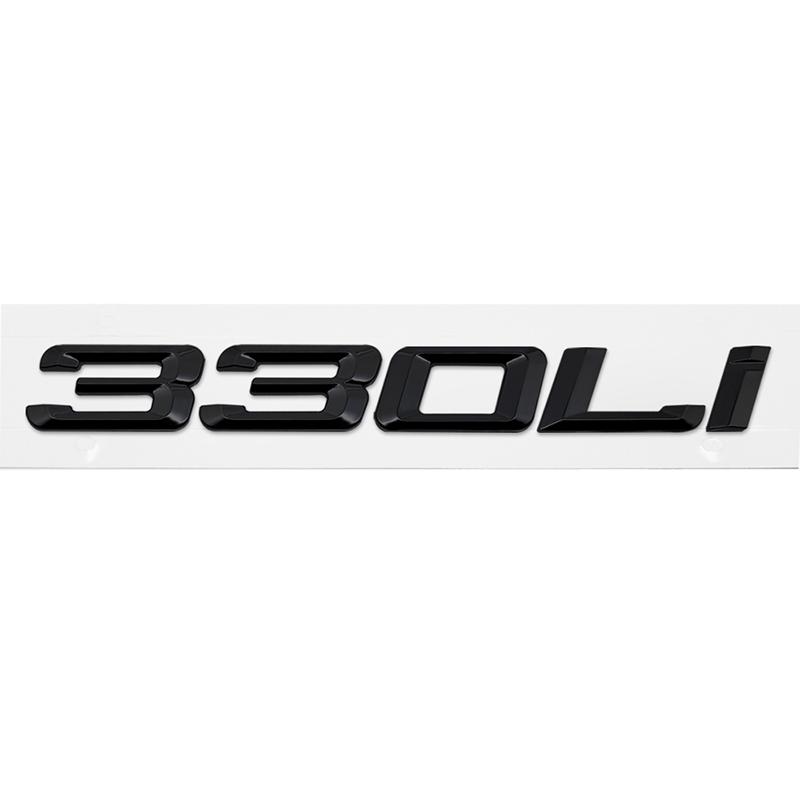 Car 3D ABS Trunk 320Li 325Li 328Li 330Li 335Li Letters Logo Badge Emblem Decal Sticker For BMW 3 Series E90 E91 F30 F31 F34