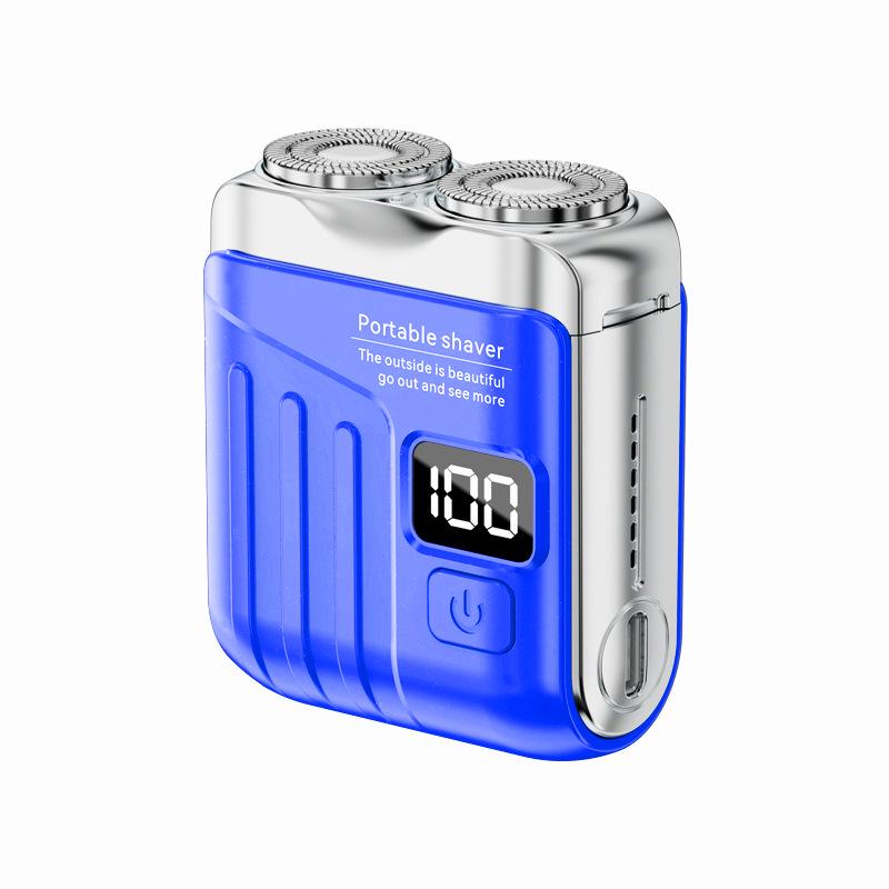 MINI Electric Portable Shaver: USB Rechargeable Double Blade for Car & Home