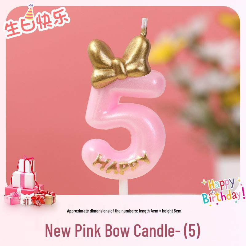 Creative Birthday Candle for Girls - Number One Cake Decoration for Baby and Children