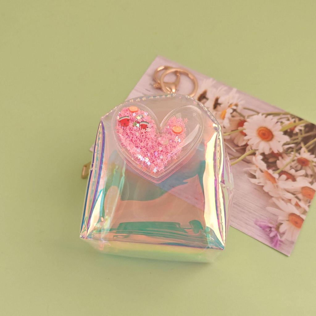 Colorful Heart-Shaped Mini Coin Purse: Portable Bag for Lipstick & Earphones