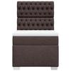 Maison Exclusive - Sommier à lattes de lit avec matelas Marron foncé 90x190 cm