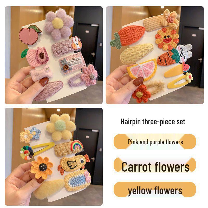 Autumn/Winter 2025 Lambswool Plush Hair Clip: Cute BB Clip Headwear for Women & Children