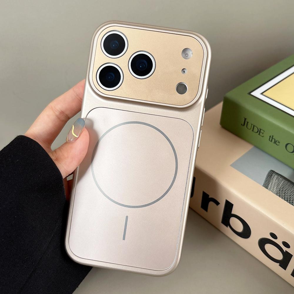 KEYSION Originale matte Glas Handyhülle für MagSafe für iPhone 13 14 15 16 17 Pro Max 17 Air Magnetische Kabellose Lade Panzerabdeckung