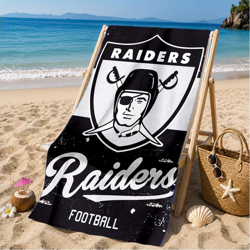 Football Club Emblem Beach Towel, Microfiber Beach Towel, Perfect For Pool, Beach, Travel, Home Decor Beach Party Fan gifts