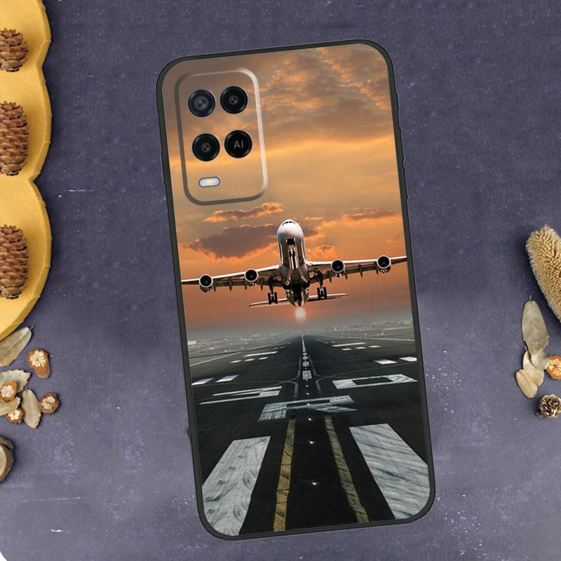 Airplane Pilot Phone Case For Oppo A79 A18 A38 A58 A78 A98 A17 A40 A60 A80 A16 A76 A96 A15 A74 A94 A54 A77