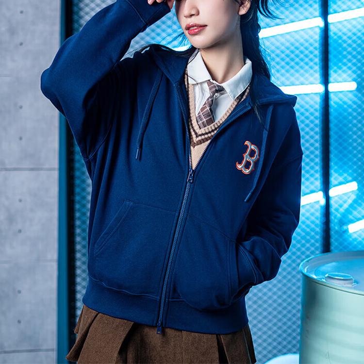 New MLB Jackets Coats Women's Navy Blue 3ATRQ0141-43NYS