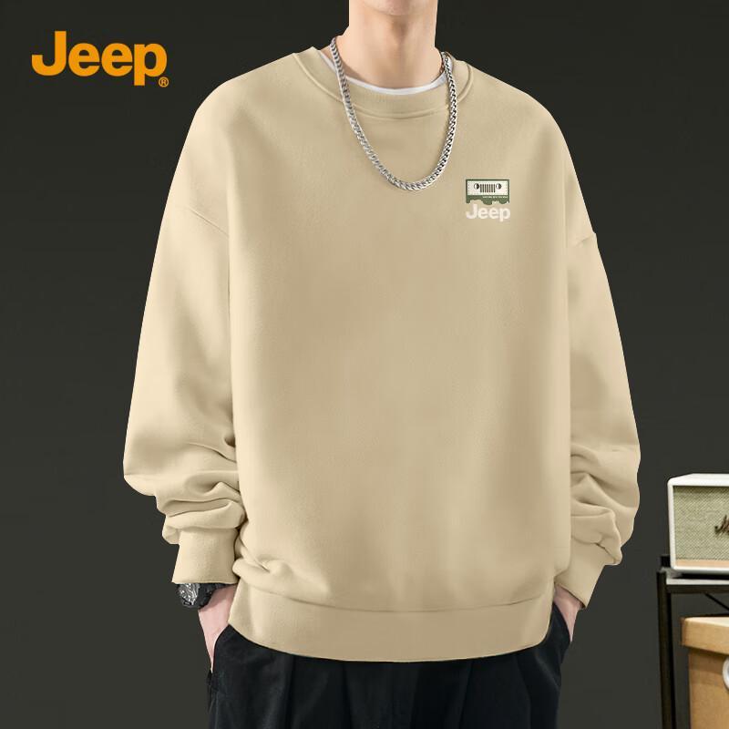 Jeep Men's Heavyweight Crew Neck Sweatshirt