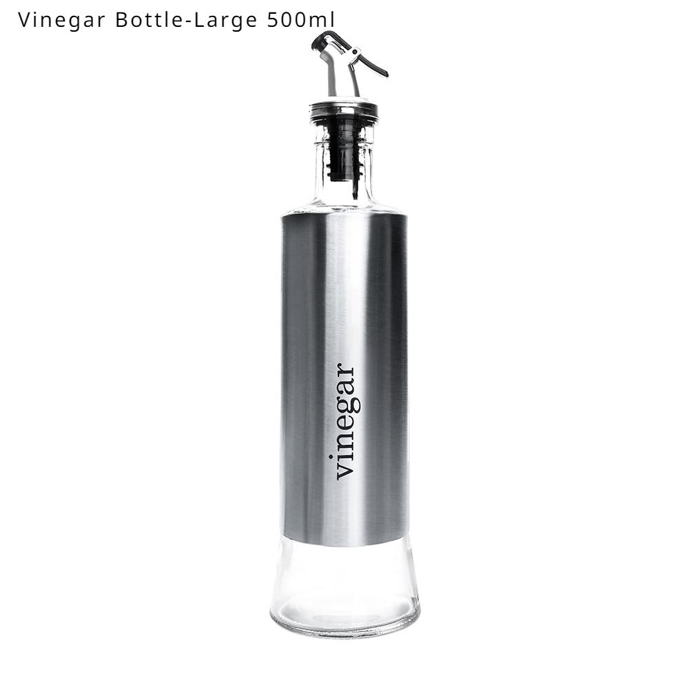 HANYANG Edelstahl-Gewürzflasche zum Ausgießen von Ölkrug, Sojasaucenflasche, Essigflasche, Glasflasche, Weinflasche, Essigglas, Sprühölflasche