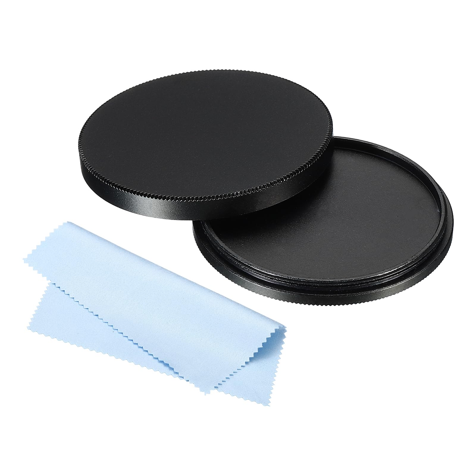 

PATIKIL 49mm Lens Cap Camera Lens Cap Cover Universal Lens Filter Stack Cap Front Metal Protective Case Cover with Cleaning Cloth for Photography